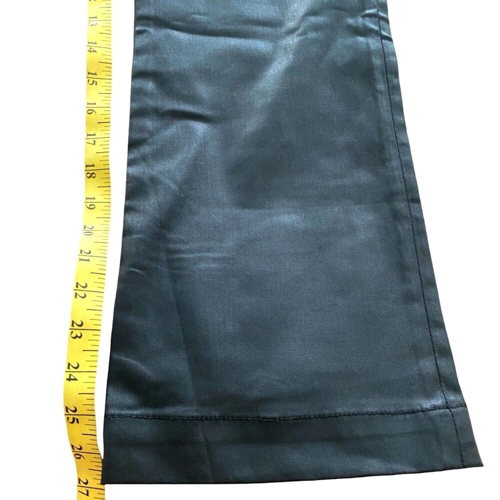 Kut From The Kloth Kelsey Flare Pants 6P 29 Black Coated Faux Leather Jeans NWT - Picture 10 of 10